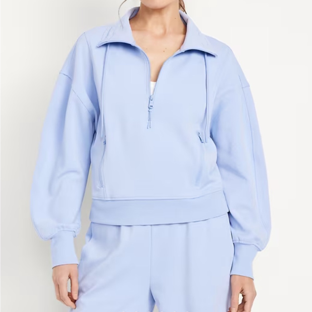 Old Navy Dynamic Fleece Half-Zip Sweatshirt Periwinkle